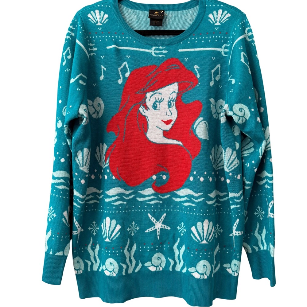 Disney Princess x Torrid Little‎ Mermaid Ariel Sweater Women's 1X (Size 1)